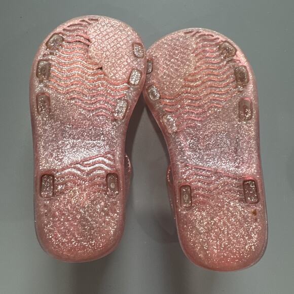 Lot of 2 pairs Toddler Girls Size 10 Sandals Casual Summer Unbranded Pink Cream - Picture 6 of 10